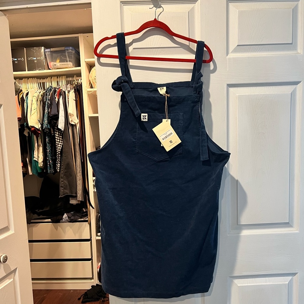 Lucy & Yak - Navy Corduroy Dress